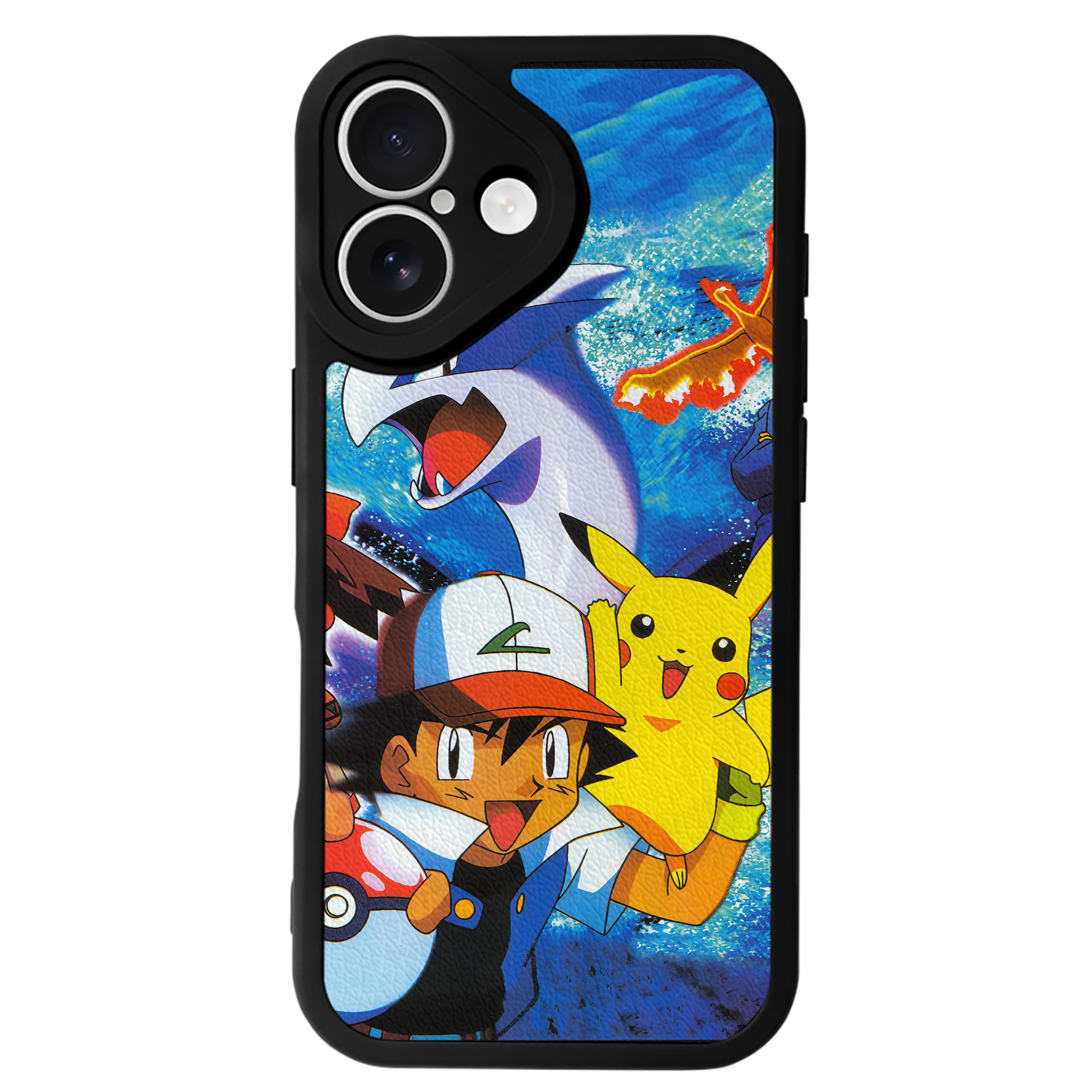 （画像用） ポケットモンスター Pokémon 【iPhone 16シリーズ対応】シリコンスマホケース（レザー調） 材質：シリコン